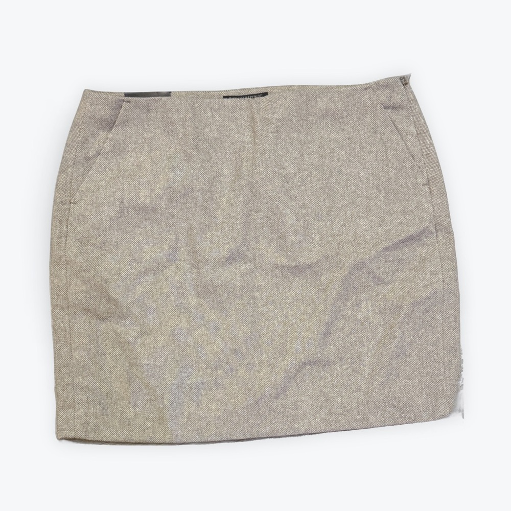 Banana Republic Beige/Gray Mini Skirt